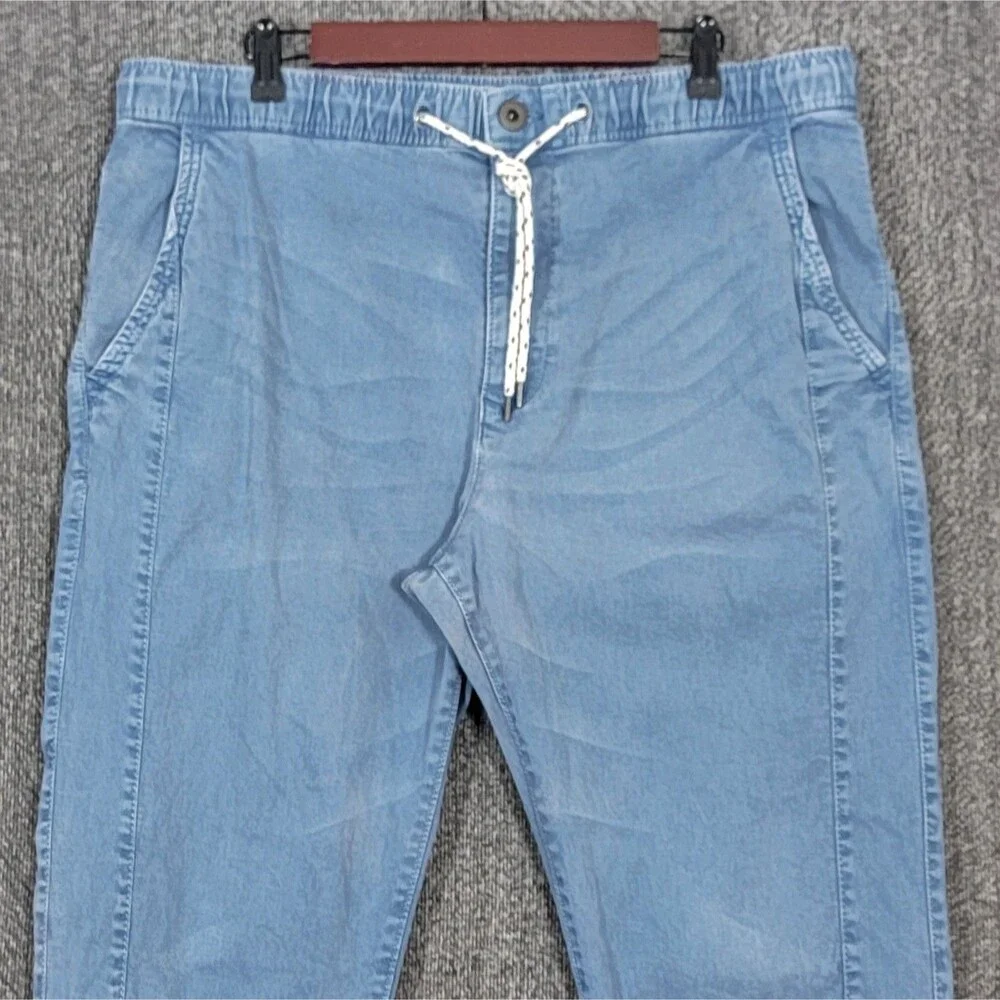 American Eagle Jogger Pants Mens LT Blue Light Wash Active Flex 37x30